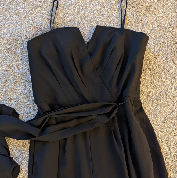 Black Evernew Strapless Jumpsuit - Picture 3 of 5